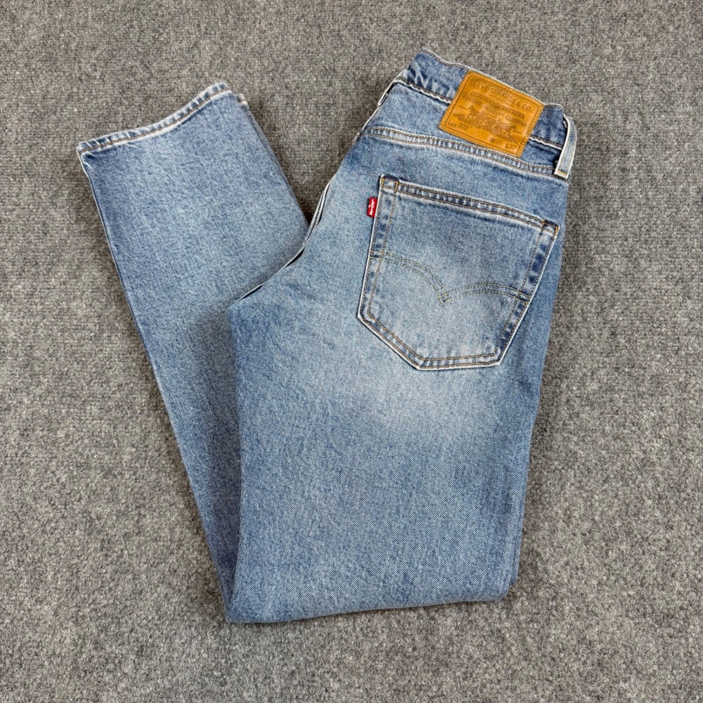 Levis Premium 502 Taper Fit Jeans Mens 30x32 Medium Wash Blue Denim 29507-1711